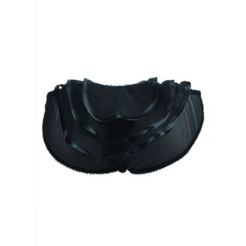 $150 MADE by NIKI Bikini UNDERWEAR Panty RUFFLED Back CHIFFON Silk
